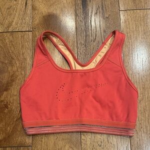 Women's Coral Nike Sports Bra